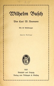 Cover of: Wilhelm Busch