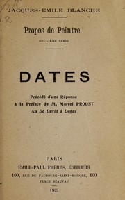 Cover of: Propos de peintre