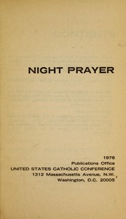 Night prayer by Catholic Church