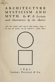 Cover of: Architecture, mysticism and myth