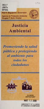 Cover of: Justicia ambiental: promoviendo la salud pu blica y protegiendo al ambiente para todos los ciudadanos