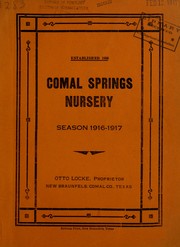 Cover of: Comal Springs Nursery: season 1916-1917
