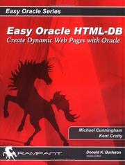 Cover of: Easy HTML-DB Oracle Application Express | Michael Cunningham