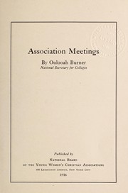 Association meetings by Oolooah Burner