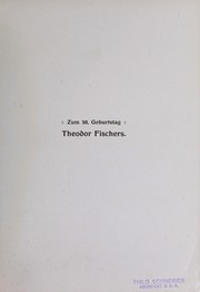 Theodor Fischer by Theodor Fischer, Gustav Keyssner