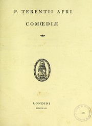 Cover of: P. Terentii Afri Comoediae