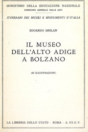 Cover of: Il Museo dell'Alto Adige a Bolzano. (62 illustrazioni)