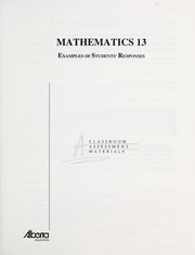 Cover of: Mathematics 13
