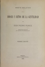 Idolatŕas y supersticiones de los indios by Pedro Ponce de León