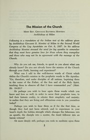 Cover of: The mission of the Church