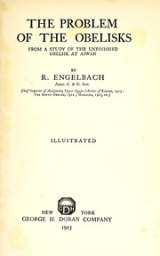 Cover of: The problem of the obelisks by Reginald Engelbach