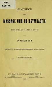 Cover of: Handbuch der Massage und Heilgymnastik f©ơr praktische ©rzte