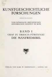 Die Manfredbibel by Erbach-Fürstenau, Adalbert zu graf