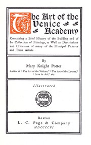 Cover of: The art of the Venice academy.