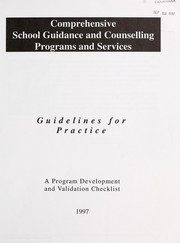 Cover of: Comprehensive school guidance and counselling programs and services | Alberta. Special Education Branch
