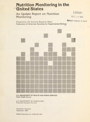 Cover of: Nutrition monitoring in the United States: an update report on nutrition monitoring