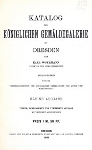 Cover of: Katalog der Königlichen Gemäldegalerie zu Dresden
