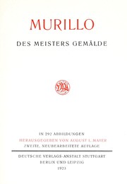 Cover of: Murillo: des Meisters Gemälde, in 292 Abbildungen