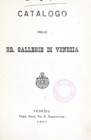 Cover of: Catalogo delle R.R. Gallerie di Venezia