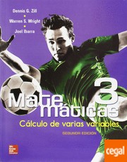 Cover of: Matemáticas 3. Cálculo de varias variables