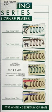 Cover of: Illinois sporting series license plates