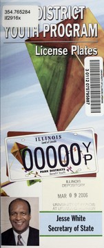 Cover of: Illinois Park District Youth Program license plates