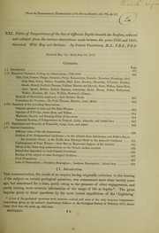 Cover of: Tables of temperatures of the sea at different depths beneath the surface: reduced and collated from the various observations made between the years 1749 and 1868, discussed