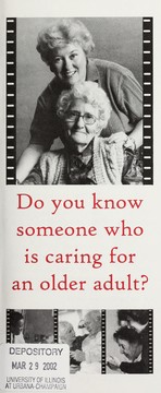Cover of: Do you know someone who is caring for an older adult?