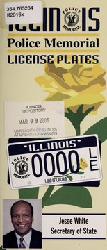 Cover of: Illinois Police Memorial license plates