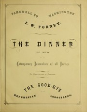 Farewell to Washington of J.W. Forney