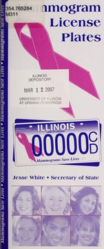 Cover of: Mammogram license plates