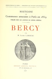 Cover of: Bercy