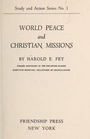 Cover of: World peace and Christian missions