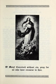 Cover of: Triduum in honor of the Immaculate Conception of the Blessed Virgin Mary