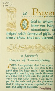 A prayer for rain by National Catholic Rural Life Conference (U.S.)