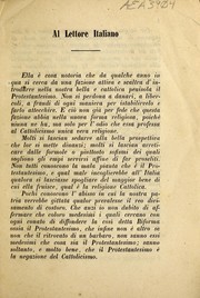 Cover of: Catechismo intorno al Protestantesimo by Perrone, Giovanni