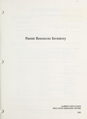 Cover of: Parent resources inventory