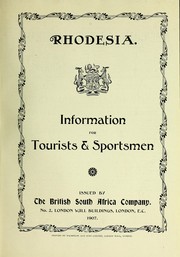 Cover of: Rhodesia by British South Africa Company