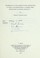 Cover of: Determination of relationships between distributions of stimuli and distributions of judgments under instructions of differing specificity ...