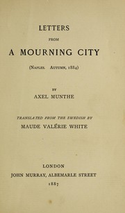 Cover of: Letters from a mourning city (Naples. Autumn, 1884)
