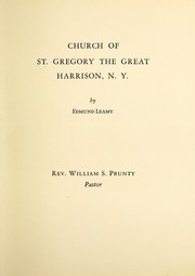 Cover of: Church of St. Gregory the Great, Harrison, New York