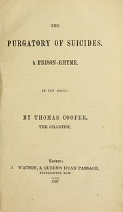 Cover of: The purgatory of suicides by Cooper, Thomas