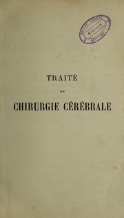 Cover of: Trait©♭ de chirurgie c©♭r©♭brale