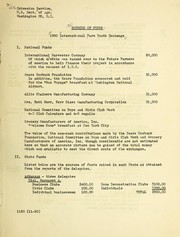 Sources of funds; 1950 International Farm Youth Exchange by United States. Extension Service