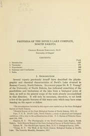 Cover of: Protozoa of the Devil's Lake complex, North Dakota