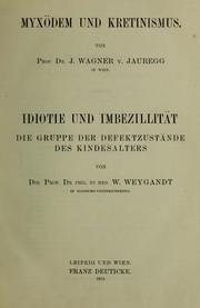 Cover of: Myx©œdem und Kretinismus