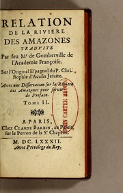 Cover of: Relation de la riviere des Amazones