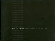 Cover of: For Evermore: Fading Evidence of the Great War