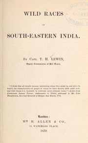 Cover of: Wild races of south-eastern India