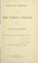 Cover of: Special report of the Free Public Library of the City of Worcester